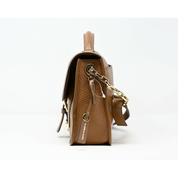 MICHAEL KORS COOPER Large School Satchel Leather Luggage Brown NWT $378 - Picture 3 of 8